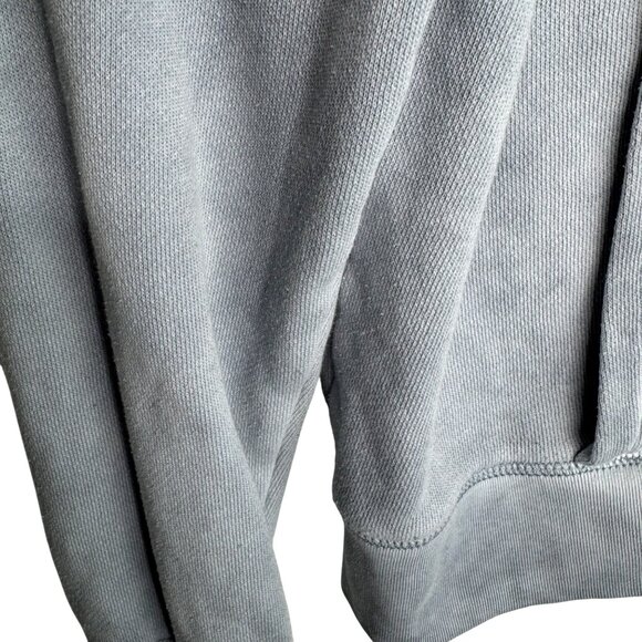 American Eagle Women's‎ Size Small Blue Marbled Hoodie With Lace-Up Detail - Picture 7 of 11